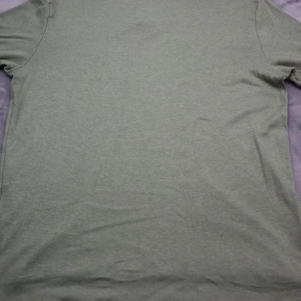 Polo Ralph Lauren Shirt Mens Large Green Red Casual Rugby Pony Logo Heather